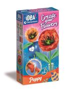 Clementoni, Idea, Mini fabryka kwiatów, mak, zestaw kreatywny