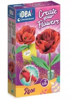 Clementoni, Idea, mini fabryka kwiatów, róża, zestaw kreatywny