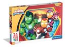 Clementoni, Iron Man i super ekipa, puzzle maxi, 24 elementy