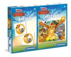 Clementoni, Król Lew, memory i puzzle, 60 elementów