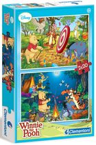 Clementoni, Kubuś Puchatek, puzzle 2w1, 40 elementów