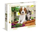 Clementoni, Pies i kot, puzzle, 1000 elementów