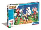 Clementoni, Sonic, puzzle, 104 elementy