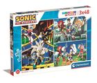 Clementoni, Sonic, puzzle, 3-48 elementów