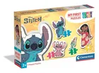 Clementoni, Stitch, Moje pierwsze puzzle, Super kolor, 4w1