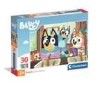 Clementoni, Super Color, Bluey, puzzle, 30 elementów
