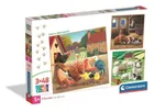 Clementoni, Super Color, Farm Moments, puzzle, 3-48 elementów
