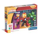 Clementoni, Super Color, Iron Man and His Awesome Friends, puzzle, 60 elementów