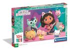 Clementoni, Super Color, Koci Domek Gabi, puzzle, 104 elementy