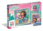 Clementoni, Super Color, Koci Domek Gabi, puzzle, 3-48 elementów