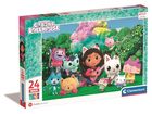 Clementoni, Super Color, Koci Domek Gabi, puzzle maxi, 24 elementy