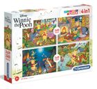 Clementoni, Super Color, Kubuś Puchatek, puzzle 2-20 i 2-60 elementów