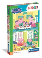 Clementoni, Super Color, Świnka Peppa, puzzle, 2-20 elementów