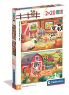 Clementoni, Super Color, The Farmyard Family, puzzle, 2-20 elementów