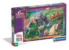 Clementoni, Super Color, Unicorn Academy, puzzle, 104 elementów