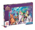 Clementoni, Super Color, Unicorn Academy, puzzle, 180 elementów