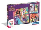 Clementoni, Super Color, Unicorn Academy, puzzle, 3-48 elementów