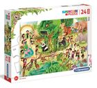 Clementoni, Super Color, Zoo, puzzle maxi, 24 elementy