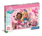 Clementoni, Super, Czarodziejska cukiernia Alicji, puzzle, 104 elementy