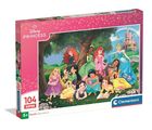 Clementoni, Super, Księżniczki Disneya, puzzle, 104 elementów