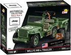 Cobi, Historical Collection WWII, Willys MB & Trailer, klocki, 1580 elementów