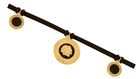 Colibra, gumowy choker z czarnymi monetami