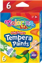 Colorino, farby tempera w tubach, 12 ml, 6 kolorów