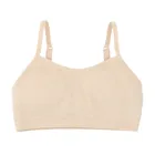 Cool Club, Biustonosz dziewczęcy, prążkowany, beżowy, mikrofibra