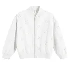 Cool Club, Bluza bomberka dziewczęca, rozpinana, biała