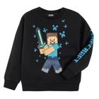 Cool Club, Bluza chłopięca, czarna, Minecraft