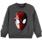 Cool Club, Bluza chłopięca, grafitowa, dwustronne cekiny, Spider-Man
