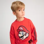 Cool Club, Bluza chłopięca, ocieplana, czerwona, Super Mario