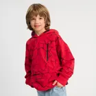 Cool Club, Bluza chłopięca z kapturem, oversize, czerwona