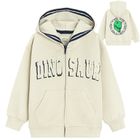 Cool Club, Bluza chłopięca z kapturem, rozpinana, beżowa