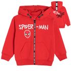 Cool Club, Bluza chłopięca z kapturem, rozpinana, czerwona, Spider-Man
