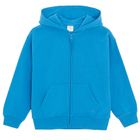 Cool Club, Bluza chłopięca z kapturem, rozpinana, niebieska