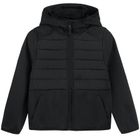 Cool Club, Bluza chłopięca z kapturem, rozpinana, ocieplana, czarna