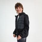 Cool Club, Bluza chłopięca z kapturem, rozpinana, ocieplana, czarna