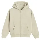 Cool Club, Bluza chłopięca z kapturem, rozpinana, ocieplana, oversize, beżowa