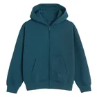 Cool Club, Bluza chłopięca z kapturem, rozpinana, ocieplana, oversize, turkusowa
