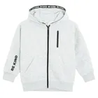 Cool Club, Bluza chłopięca z kapturem, rozpinana, ocieplana, szara melanż