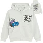 Cool Club, Bluza chłopięca z kapturem, rozpinana, szara