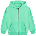 Cool Club, Bluza chłopięca z kapturem, rozpinana, zielona