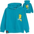 Cool Club, Bluza chłopięca z kapturem, turkusowa, Pokemon