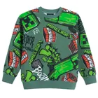 Cool Club, Bluza chłopięca, zielona, Minecraft