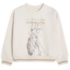 Cool Club, Bluza dziewczęca, beżowa, Zakochany Kundel