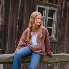 Cool Club, Bluza dziewczęca, cienka, brązowa