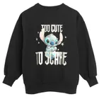Cool Club, Bluza dziewczęca, czarna, Lilo i Stitch