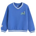 Cool Club, Bluza dziewczęca, oversize, ocieplana, niebieska, Peanuts