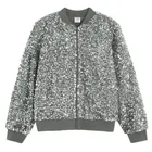 Cool Club, Bluza dziewczęca, rozpinana, srebrna